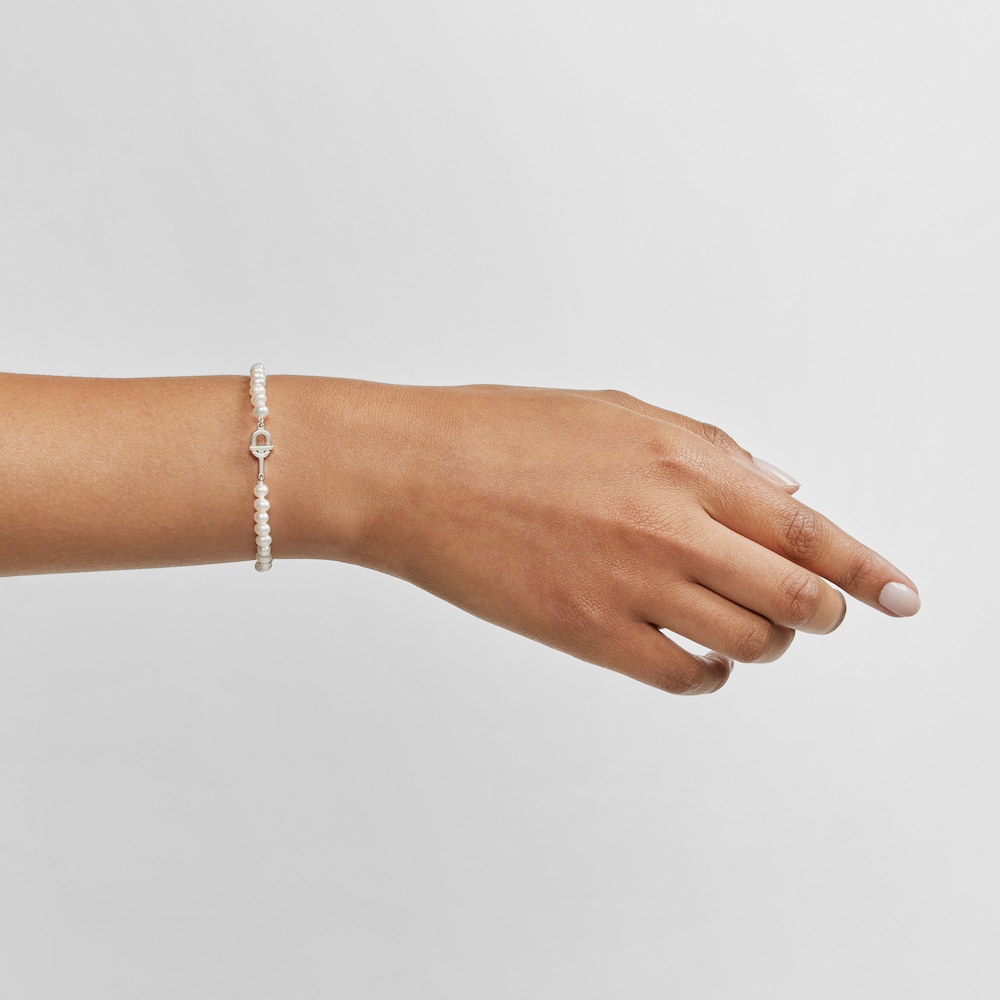 Silver Bracelet with cultured pearls TOUS MANIFESTO
