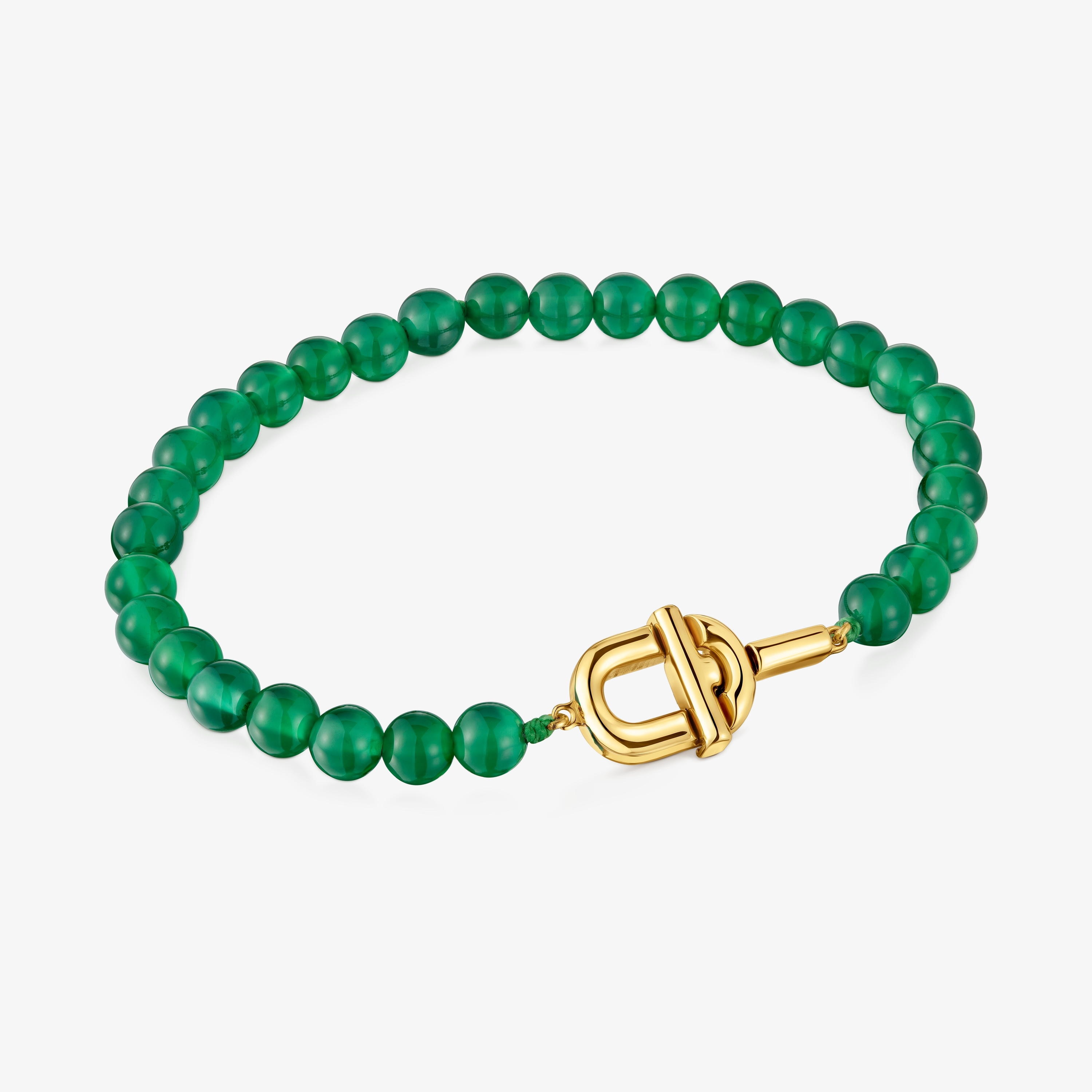 TOUS MANIFESTO Bracelet with 18K gold vermeil with trated chalcedony