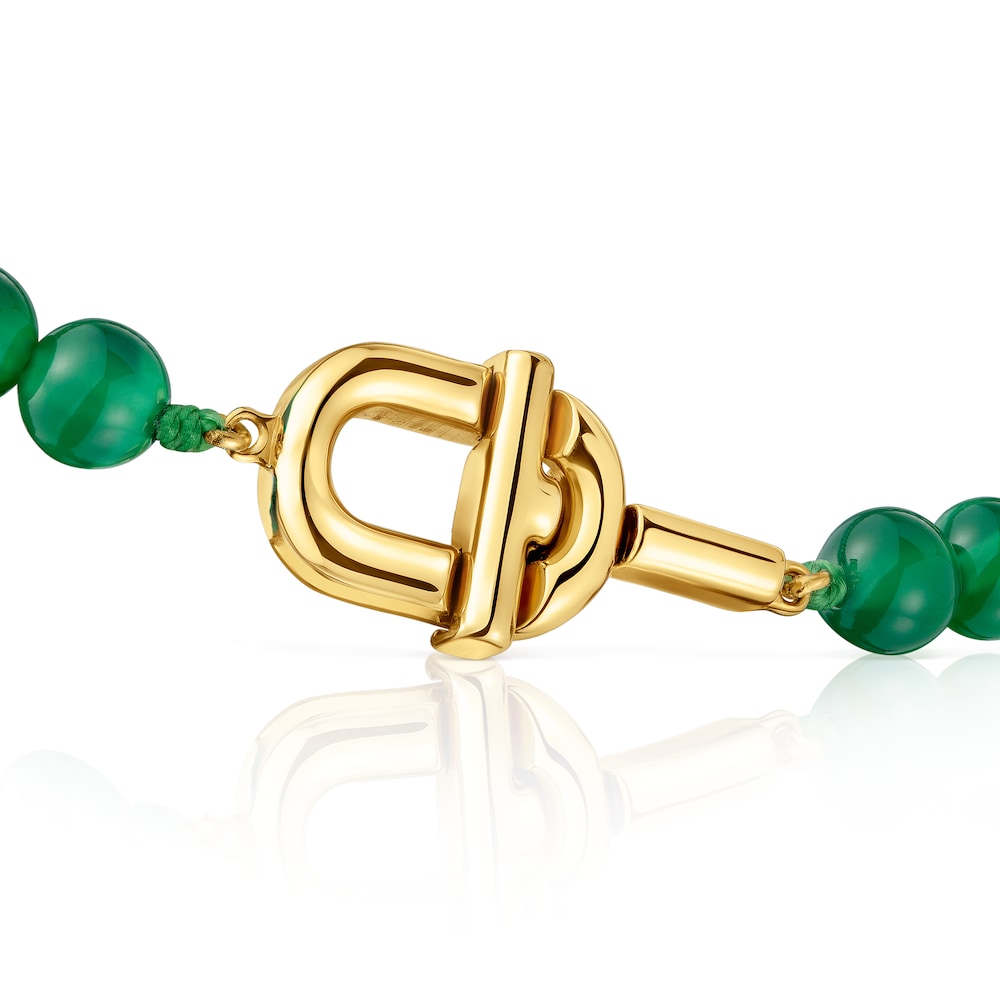 Pulsera con baño de oro 18 kt sobre plata y calcedonias tratadas TOUS MANIFESTO image number 1