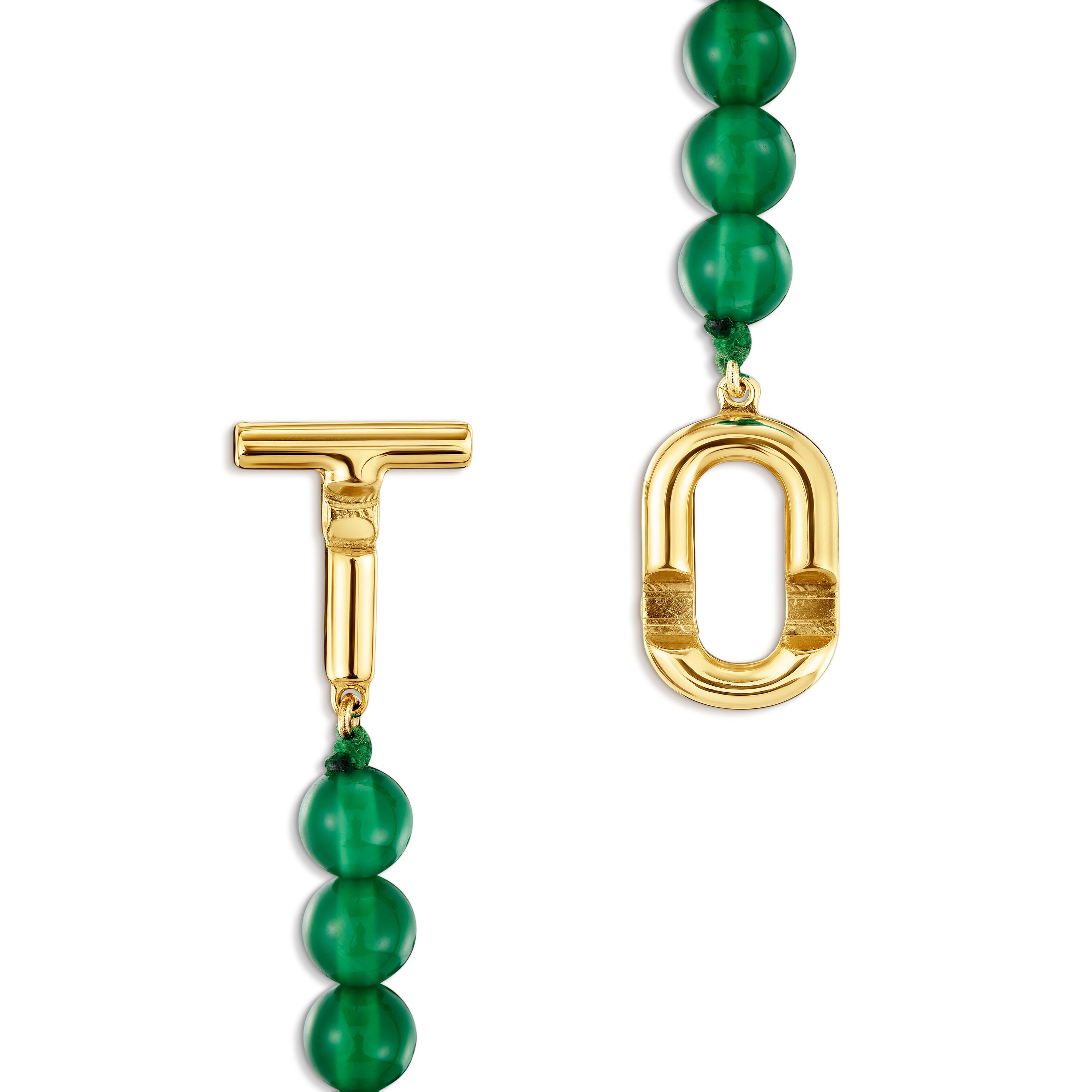 TOUS MANIFESTO Bracelet with 18kt gold plating over silver with trated chalcedony