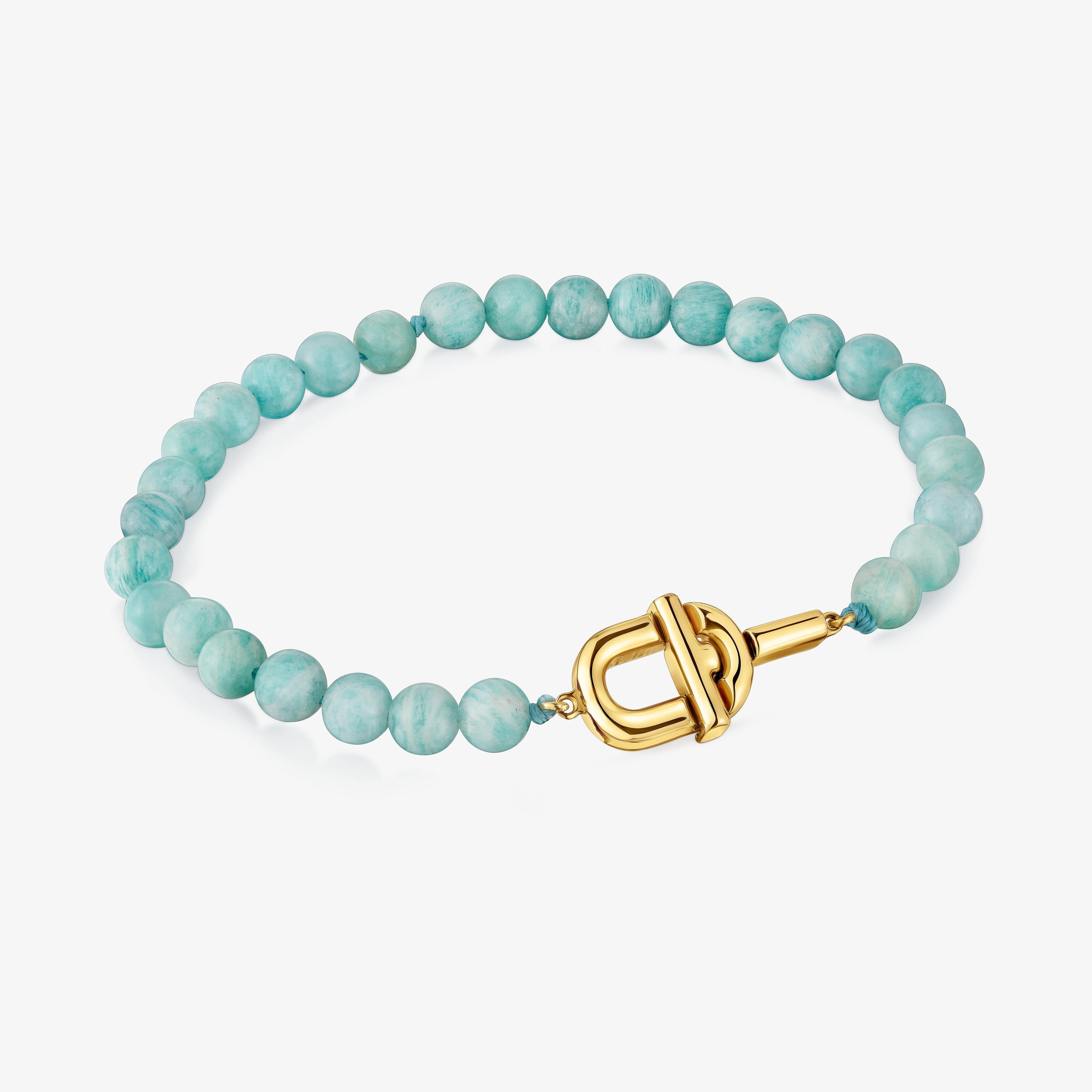 TOUS MANIFESTO Bracelet with 18K gold vermeil with amazonite