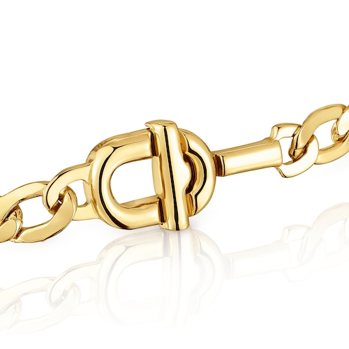 TOUS MANIFESTO curb chain Bracelet with 18kt gold plating over silver