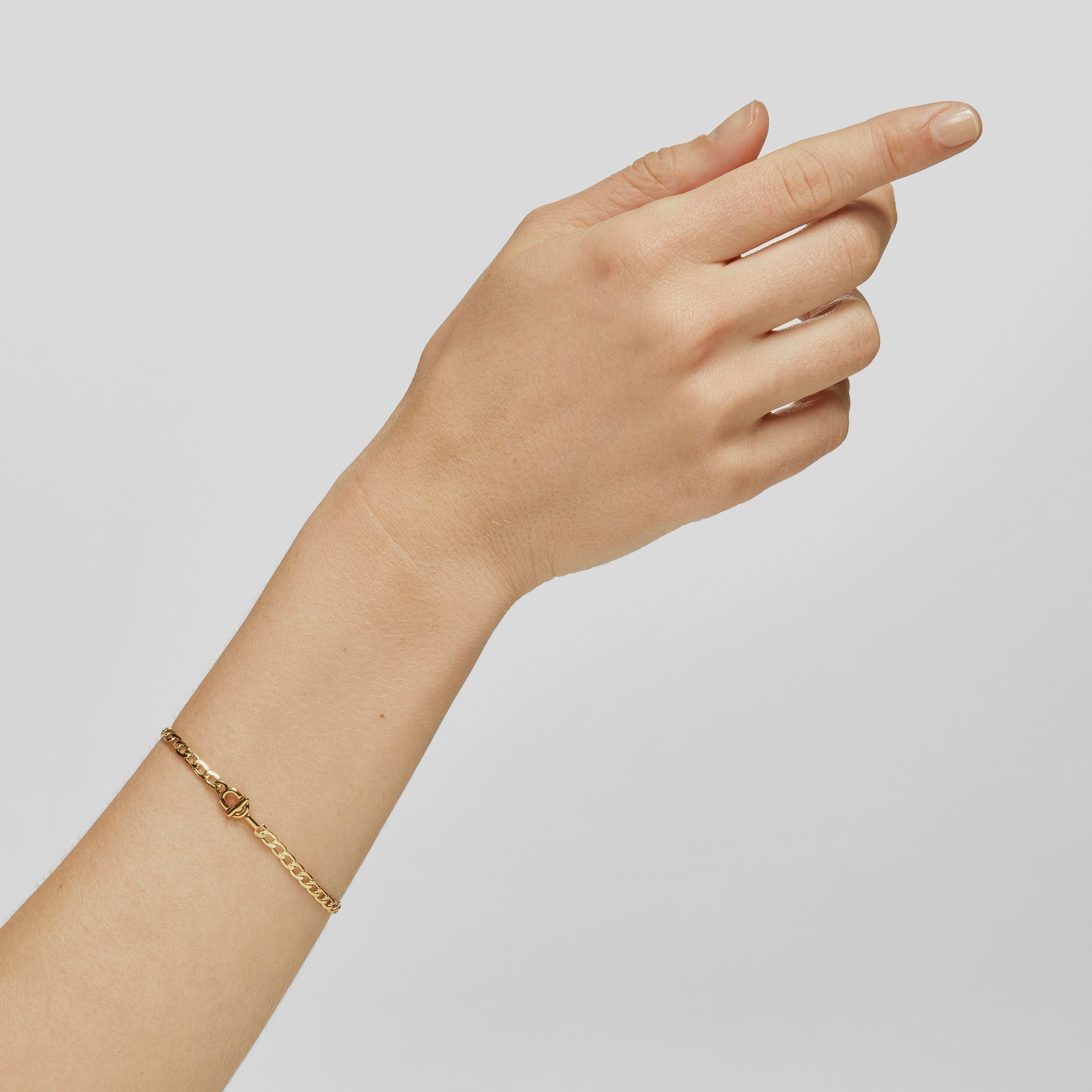 TOUS MANIFESTO curb chain Bracelet with 18K gold vermeil