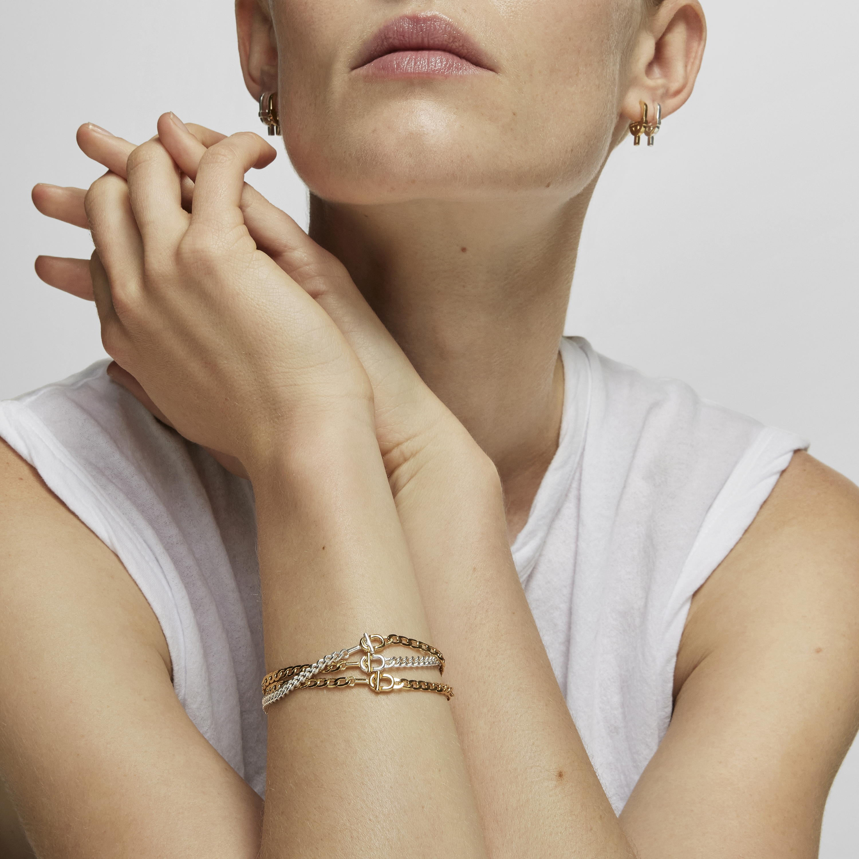 TOUS MANIFESTO curb chain Bracelet with 18K gold vermeil