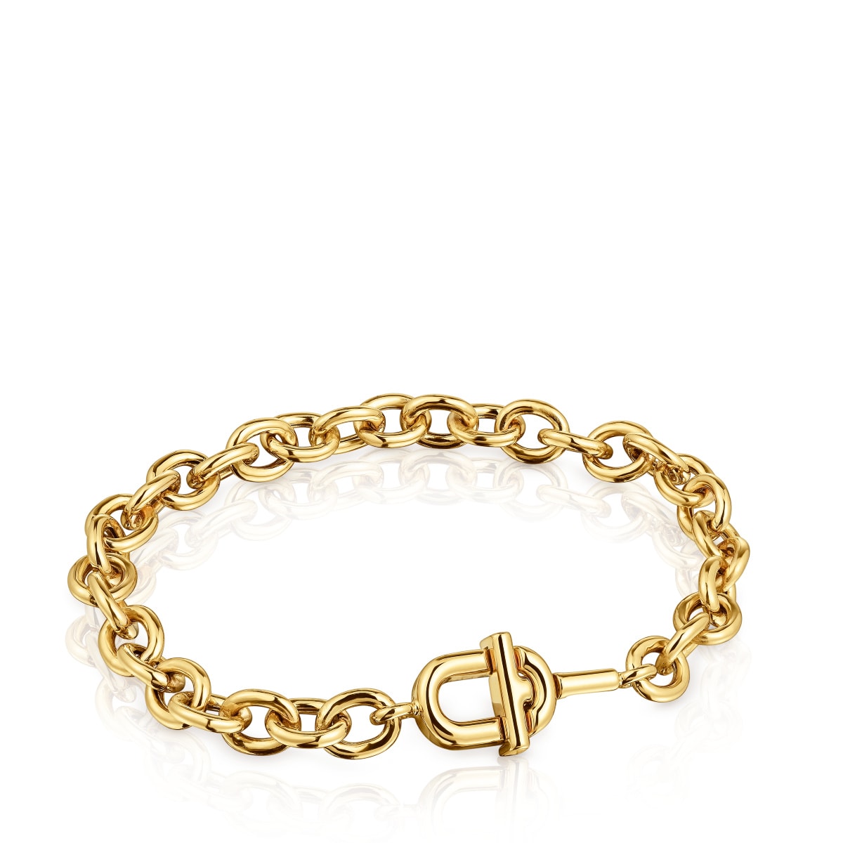 Pulsera cadena con baño de oro 18 kt sobre plata TOUS MANIFESTO image number 0