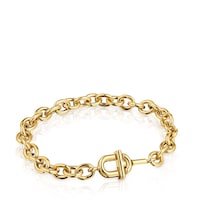Pulsera cadena con baño de oro 18 kt sobre plata TOUS MANIFESTO