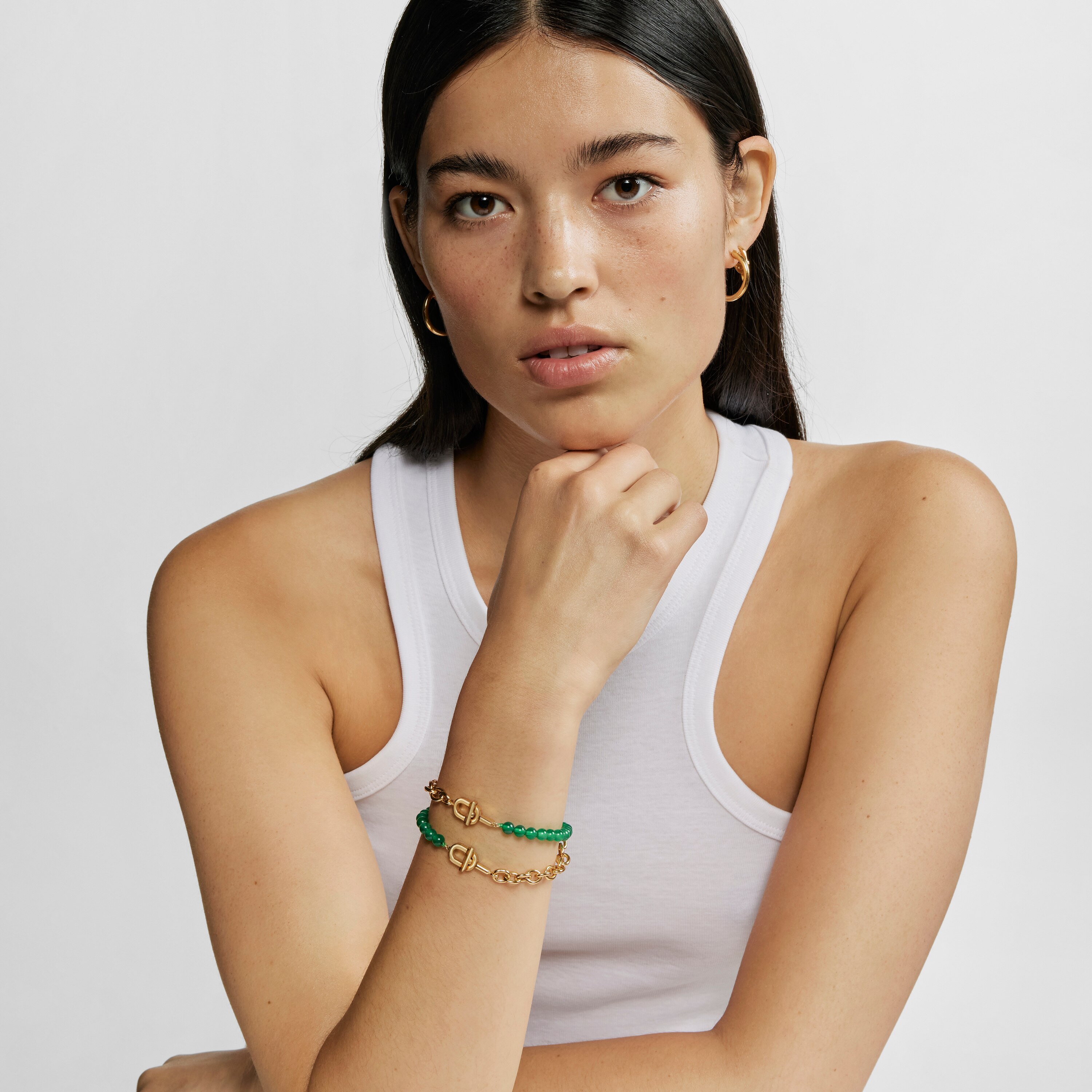 TOUS MANIFESTO chain bracelet with 18K gold vermeil