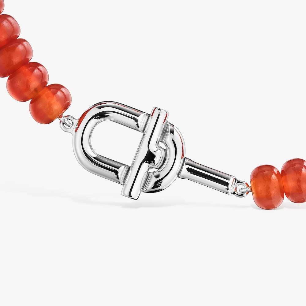 Bransoletka ze srebra z oszlifowanym pomarańczowym chalcedonem TOUS MANIFESTO