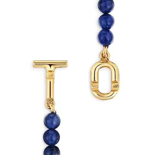 Pulsera con baño de oro 18 kt sobre plata y sodalita TOUS MANIFESTO
