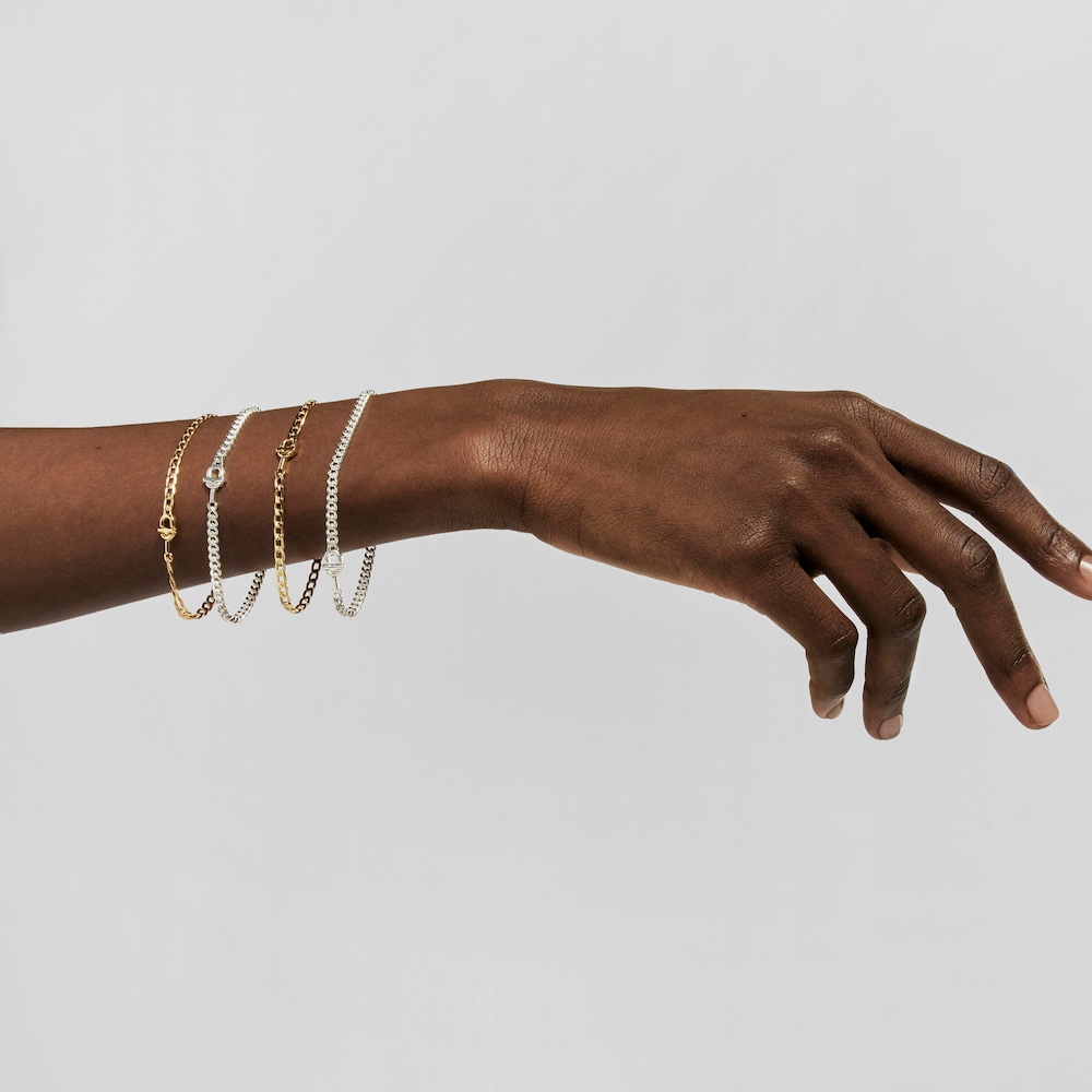 Bracciale a catena groumette in argento TOUS MANIFESTO