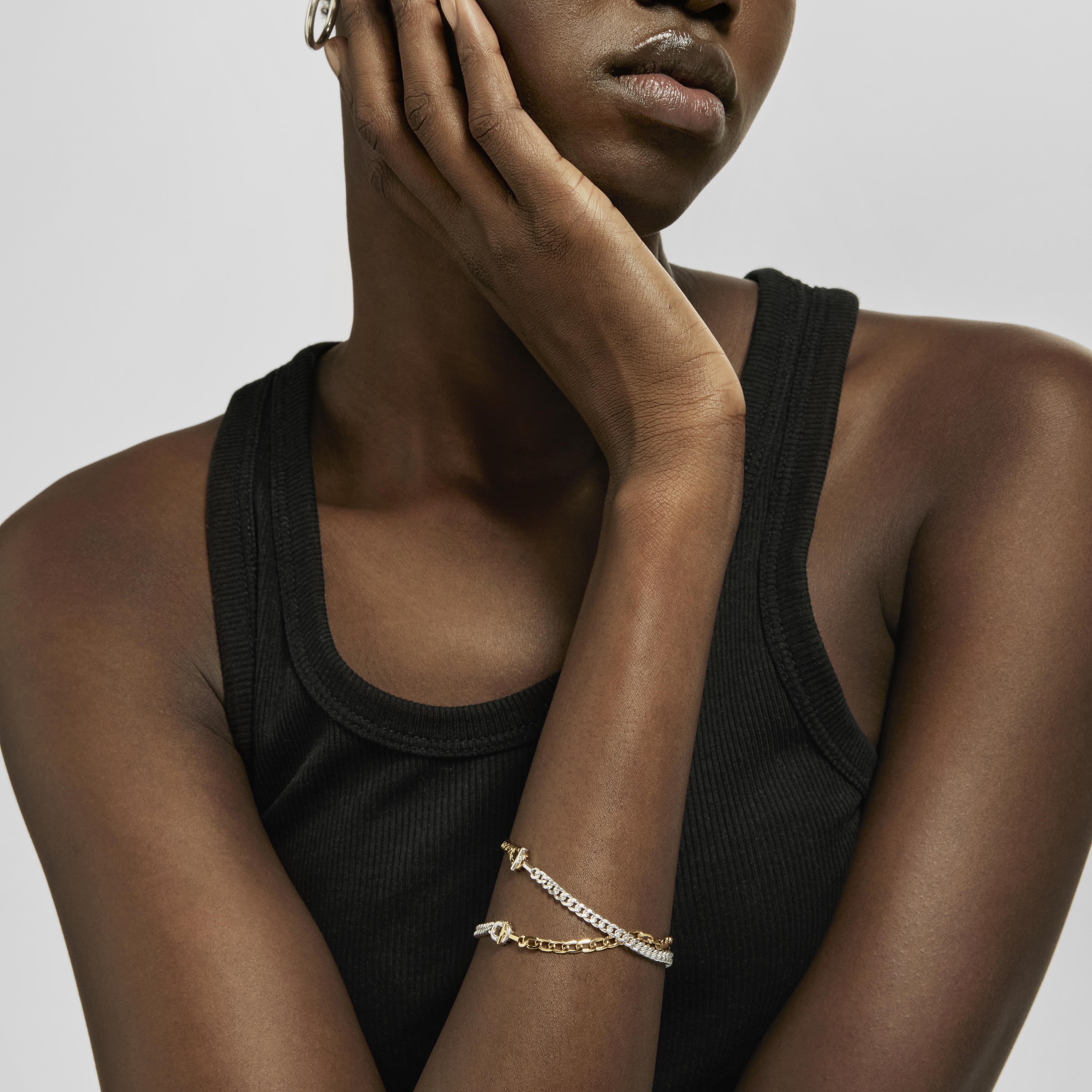 TOUS MANIFESTO curb chain Bracelet in silver