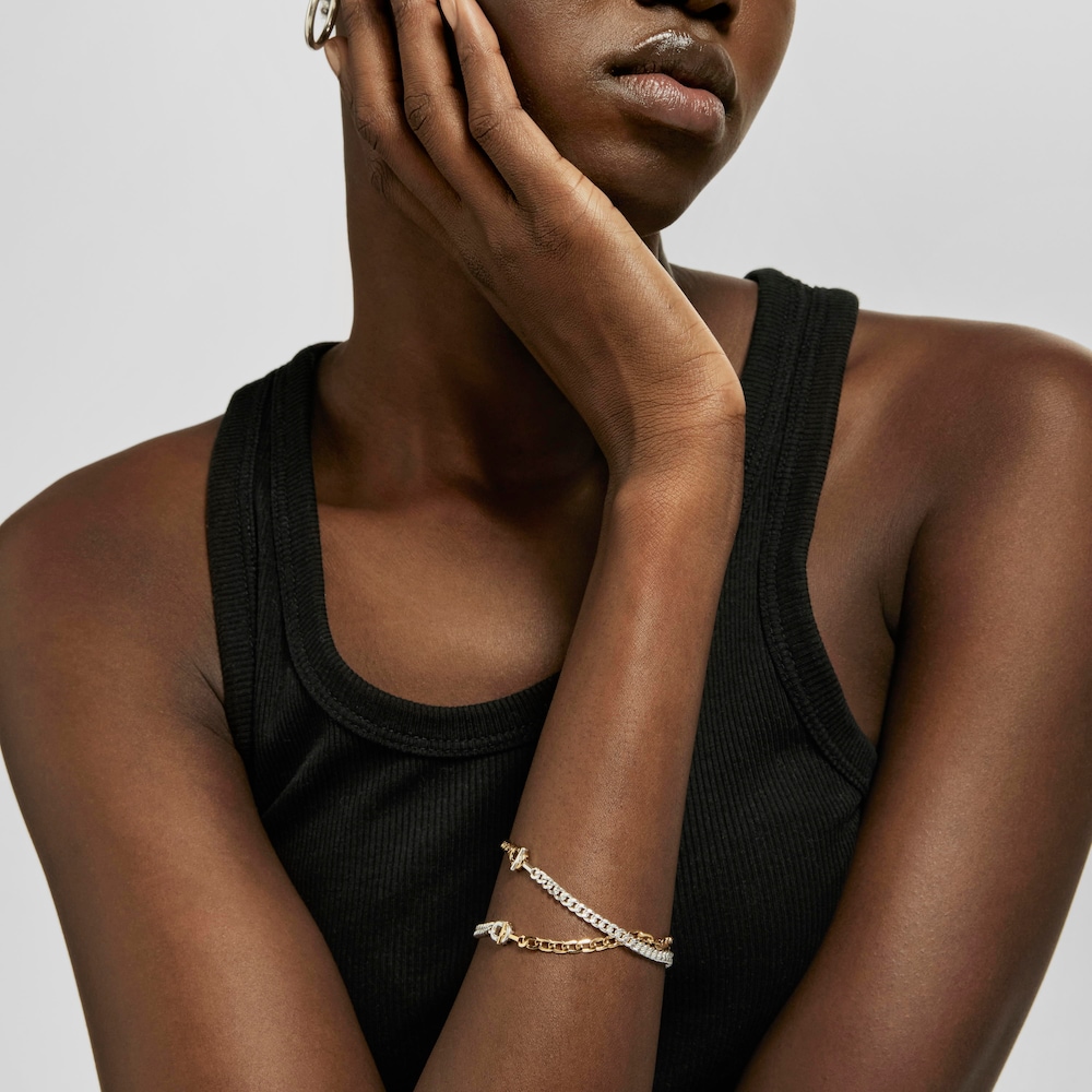 Bracciale a catena groumette in argento TOUS MANIFESTO