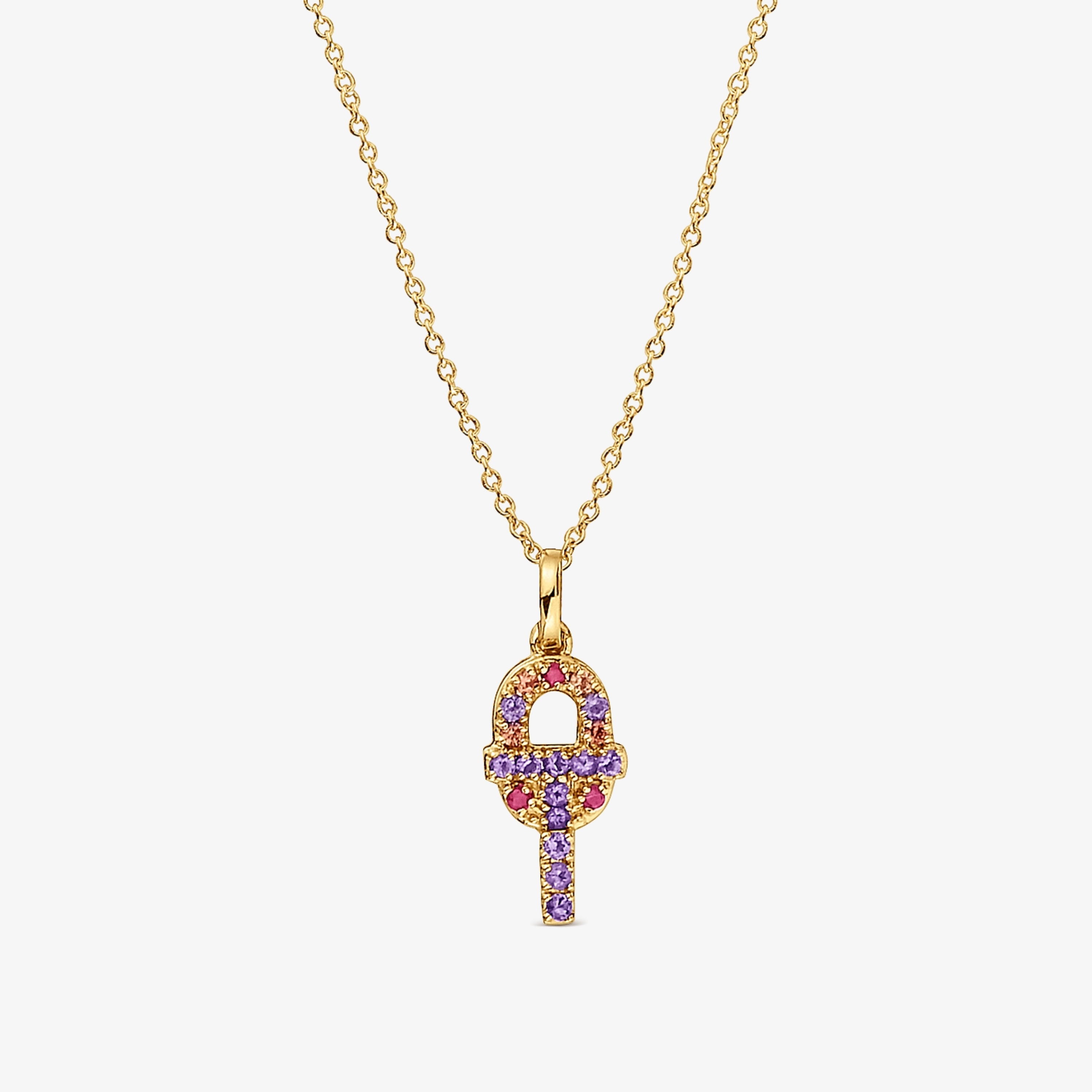 18K solid gold TOUS MANIFESTO Necklace with gemstones
