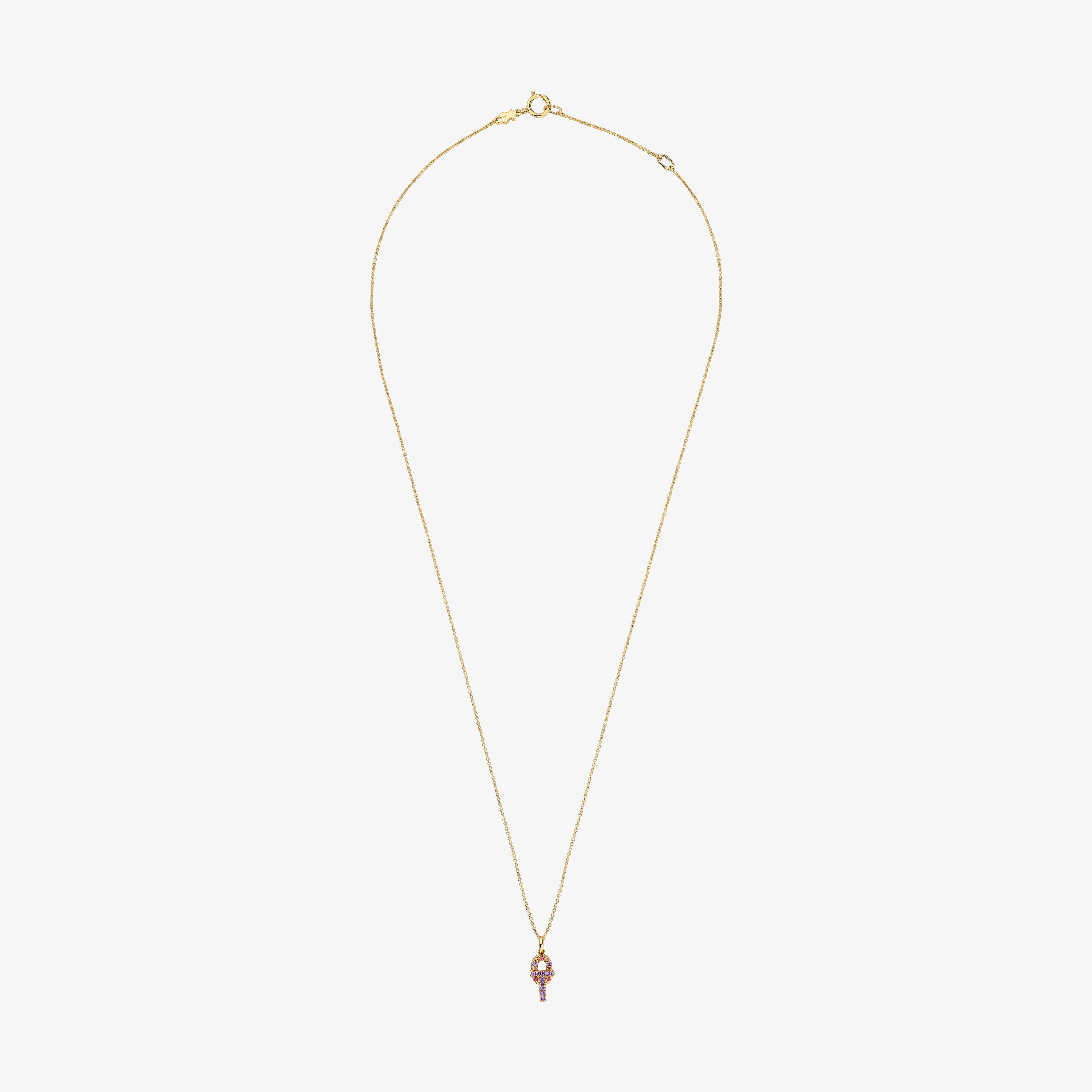 18K solid gold TOUS MANIFESTO Necklace with gemstones