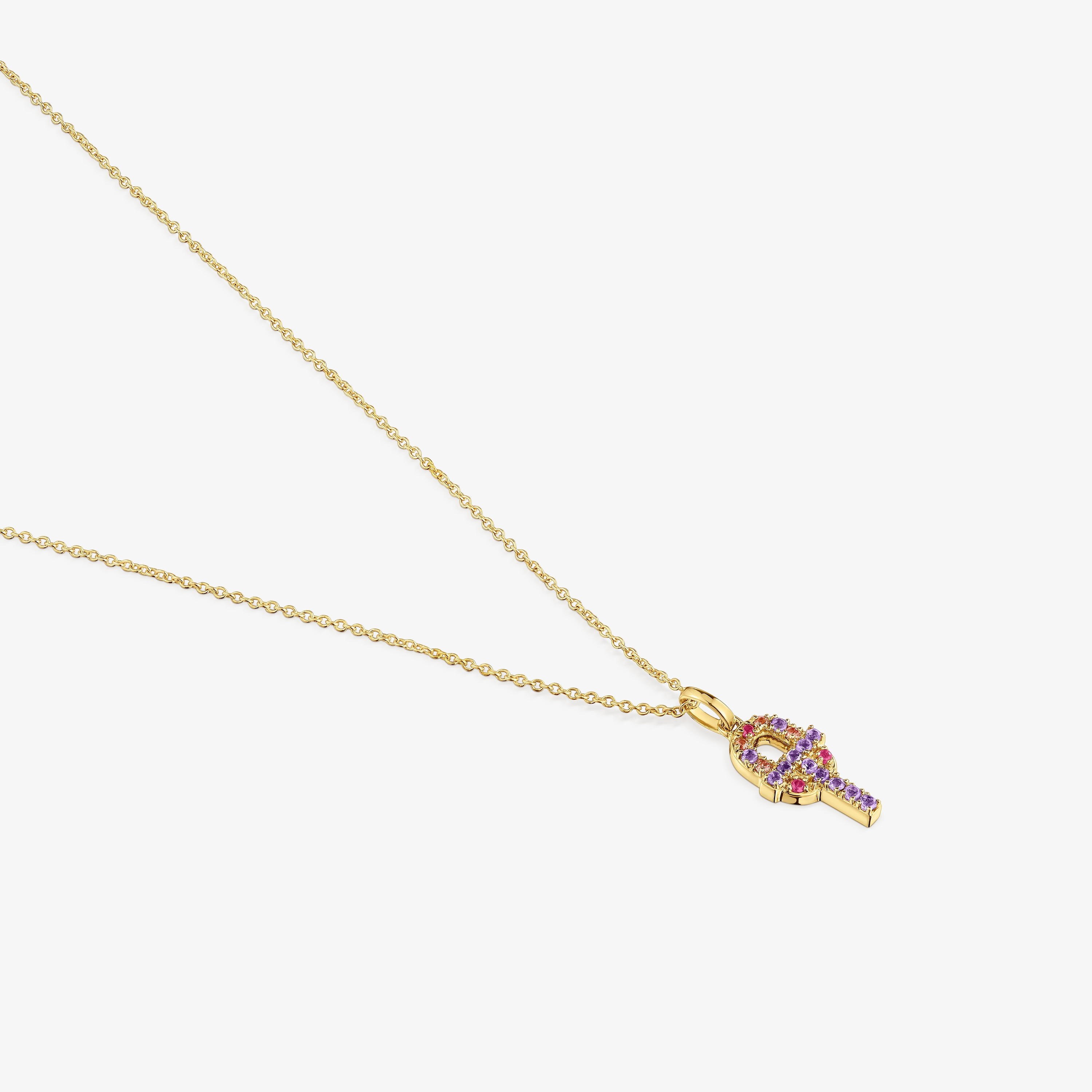 18K solid gold TOUS MANIFESTO Necklace with gemstones