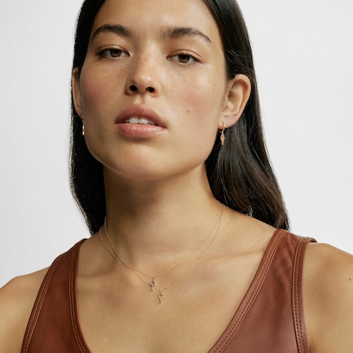 Gold TOUS MANIFESTO Necklace with gemstones