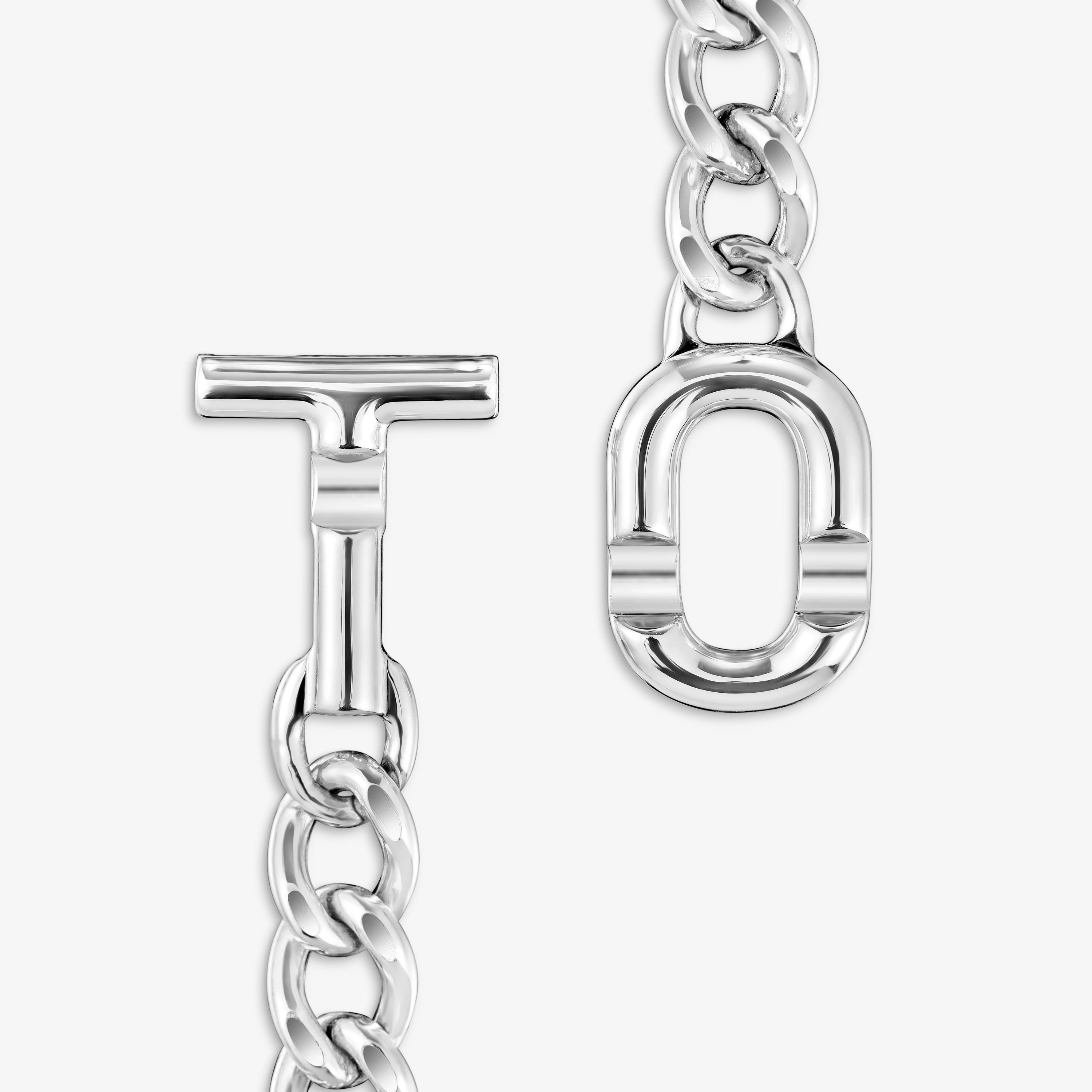 TOUS MANIFESTO curbed Chain in silver