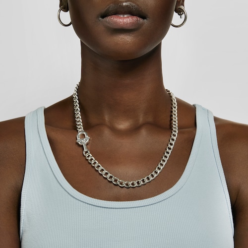 Cadena barbada de plata TOUS MANIFESTO