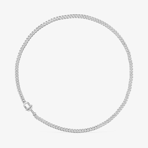 Gargantilla barbada de plata TOUS MANIFESTO 50 cm