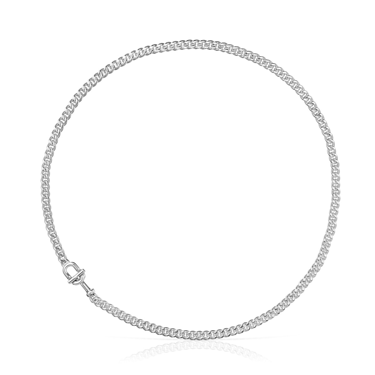Gargantilla barbada de plata TOUS MANIFESTO 50 cm
