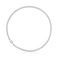 Gargantilla barbada de plata TOUS MANIFESTO 50 cm