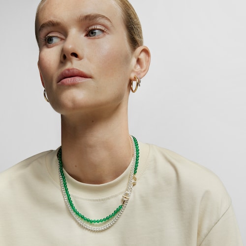 Large TOUS MANIFESTO curb chain Choker in silver