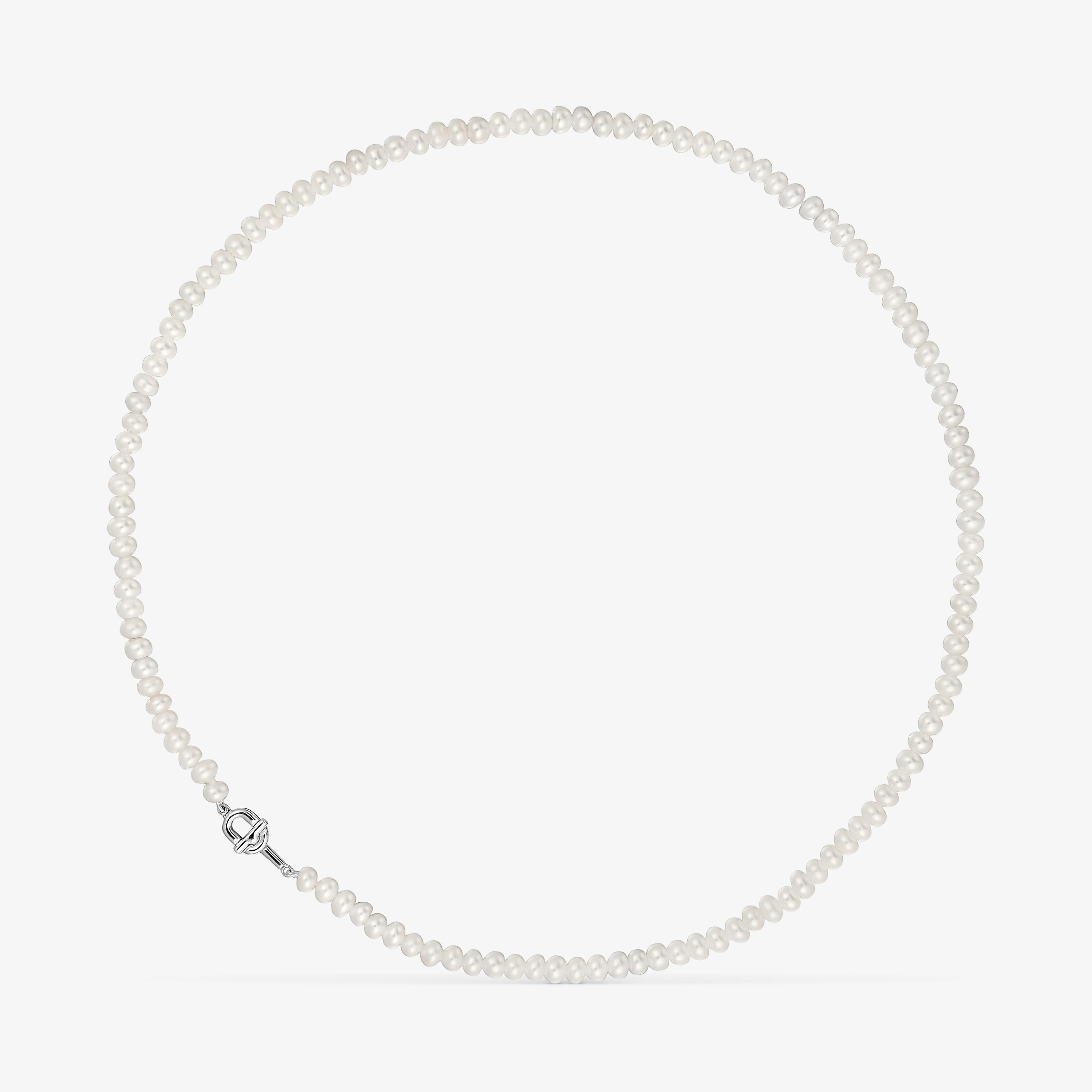 Silver Necklace with cultured pearls TOUS MANIFESTO