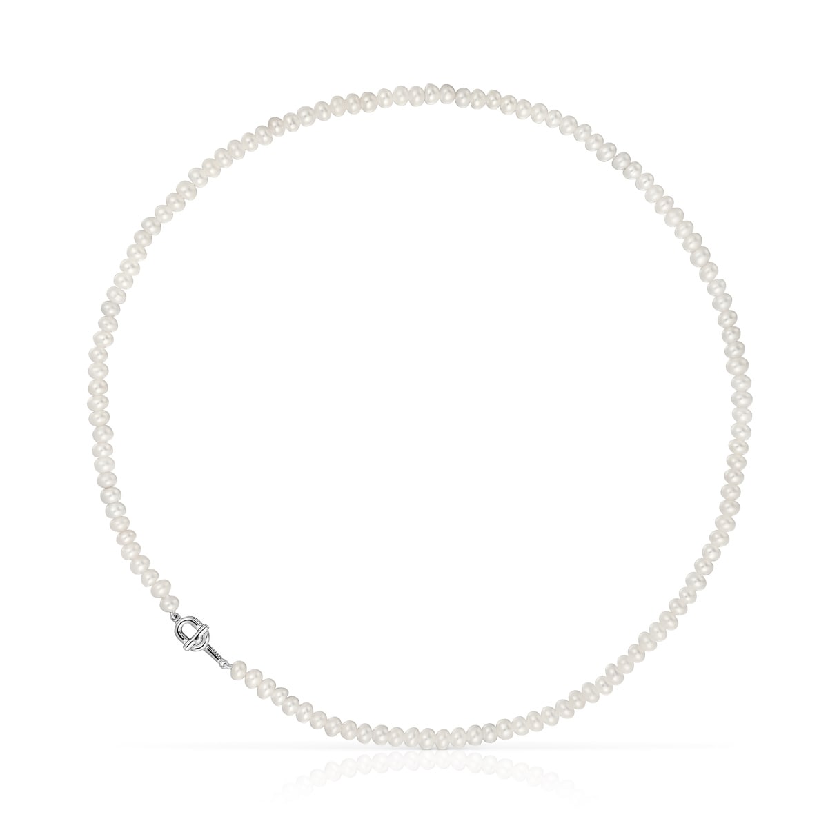 Silver Necklace with cultured pearls TOUS MANIFESTO