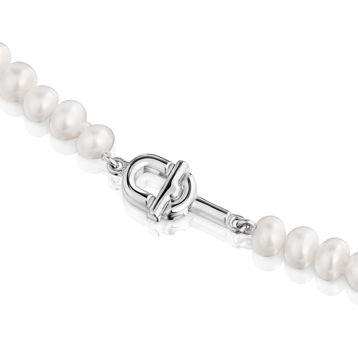 Silver Necklace with cultured pearls TOUS MANIFESTO