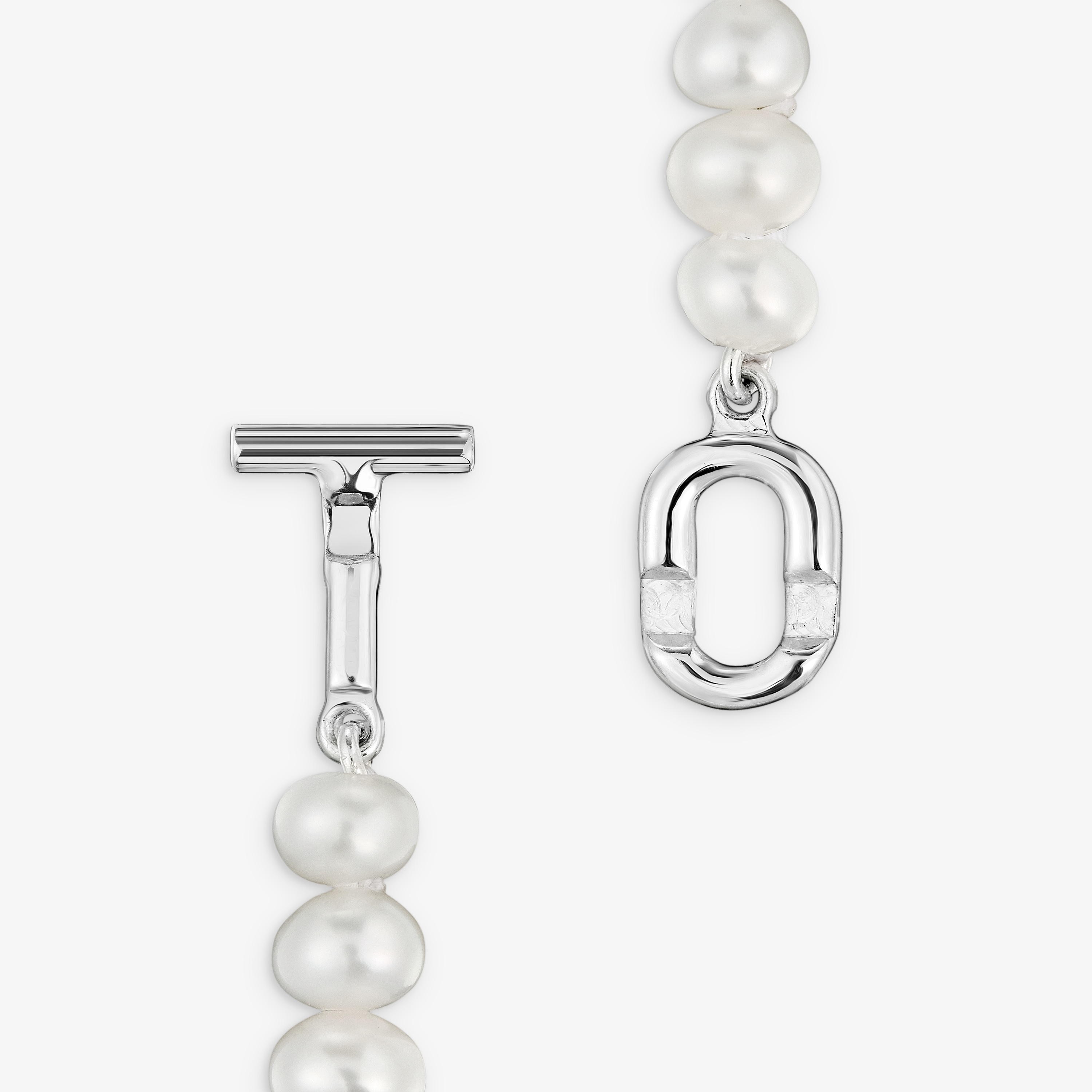 Silver Necklace with cultured pearls TOUS MANIFESTO