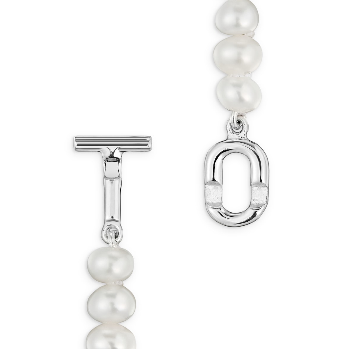 Silver Necklace with cultured pearls TOUS MANIFESTO