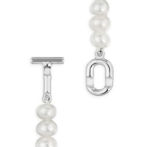 Silver Necklace with cultured pearls TOUS MANIFESTO