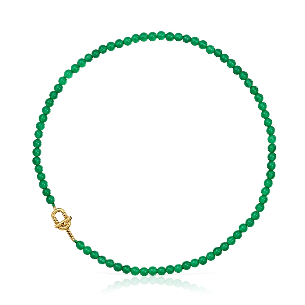 Collar con baño de oro 18 kt sobre plata y calcedonias tratadas TOUS MANIFESTO image number 0