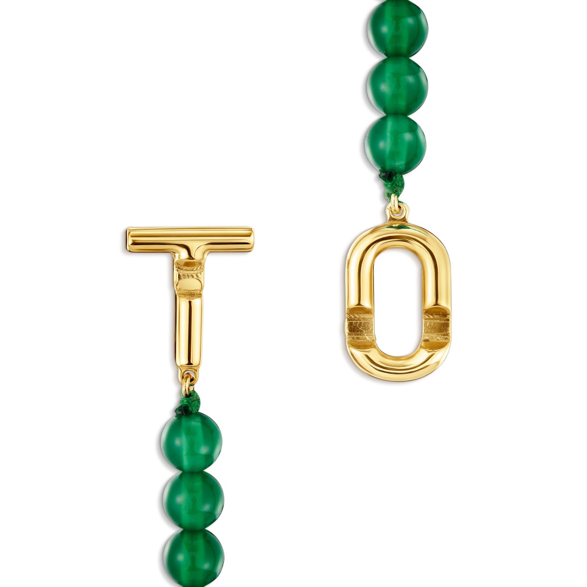 TOUS MANIFESTO Necklace with 18kt gold plating over silver with trated chalcedony