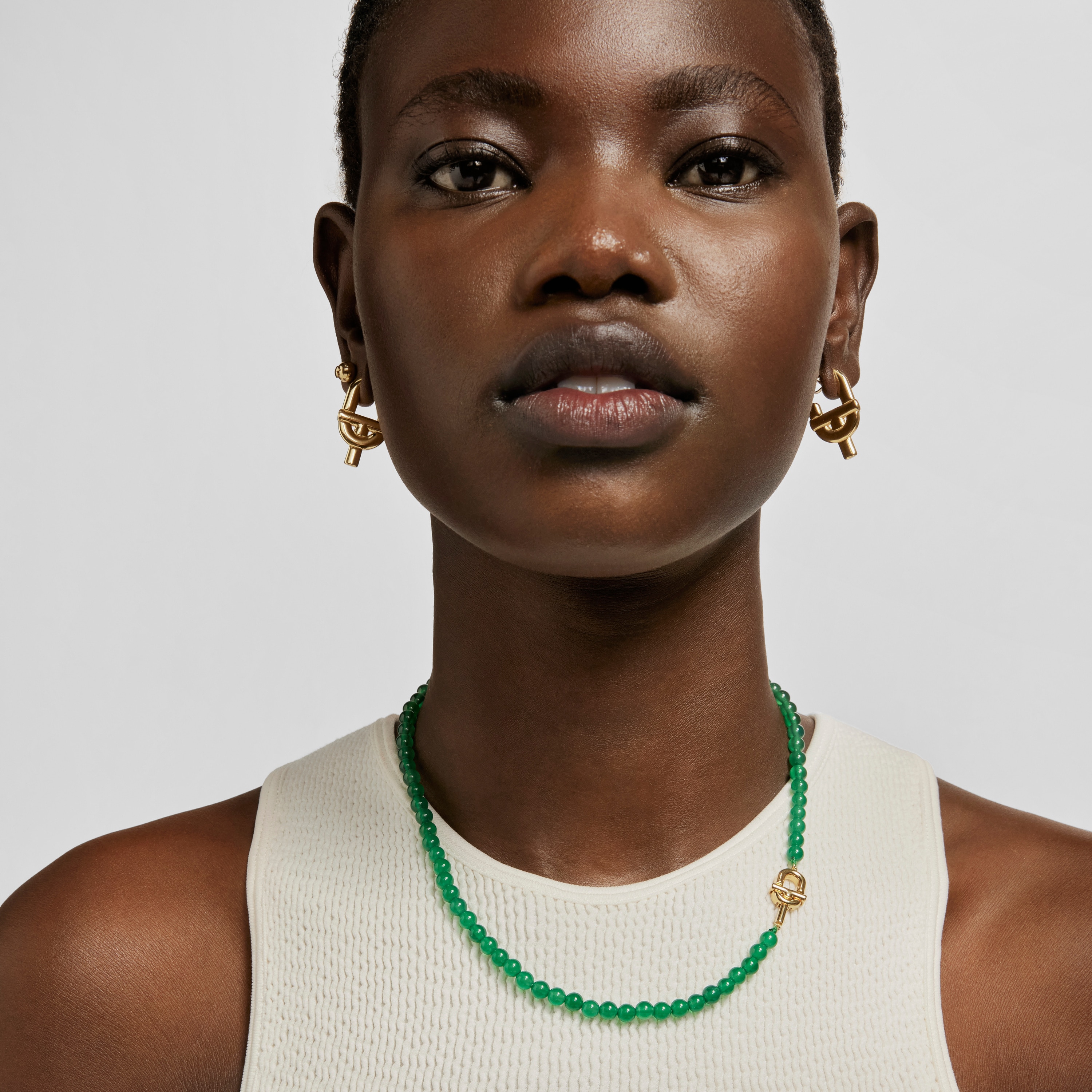 TOUS MANIFESTO Necklace with 18K gold vermeil with trated chalcedony