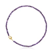 Collar con baño de oro 18 kt sobre plata y amatistas TOUS MANIFESTO