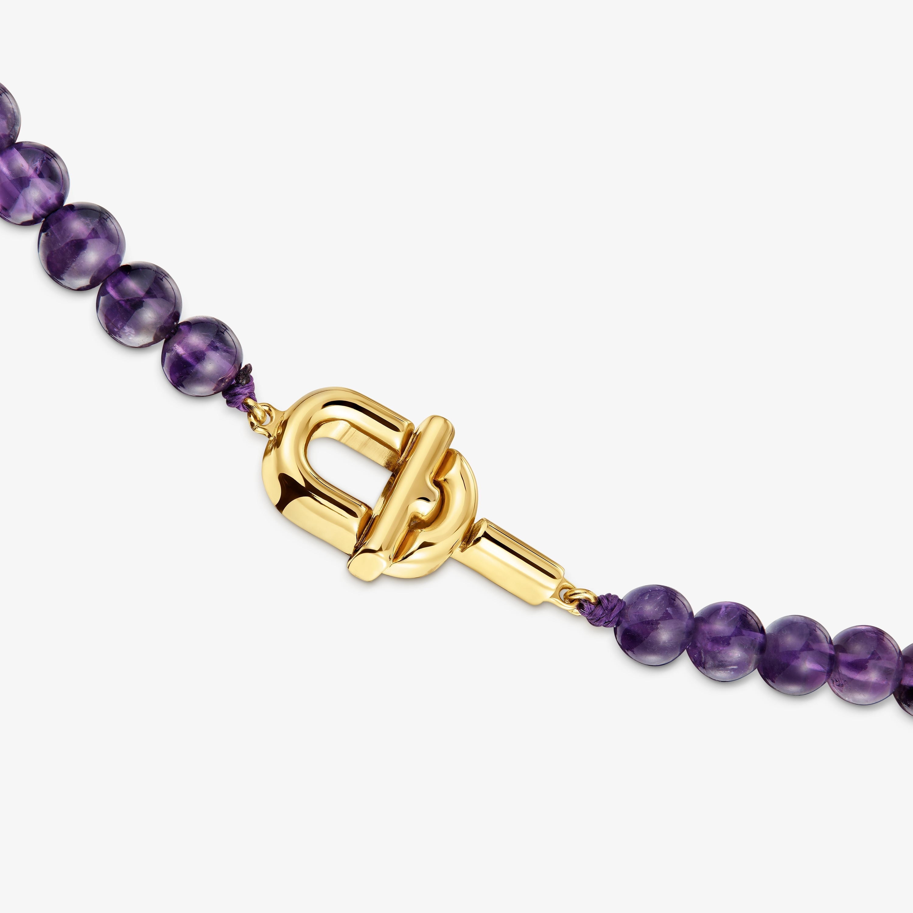 TOUS MANIFESTO Necklace with 18K gold vermeil with amethyst