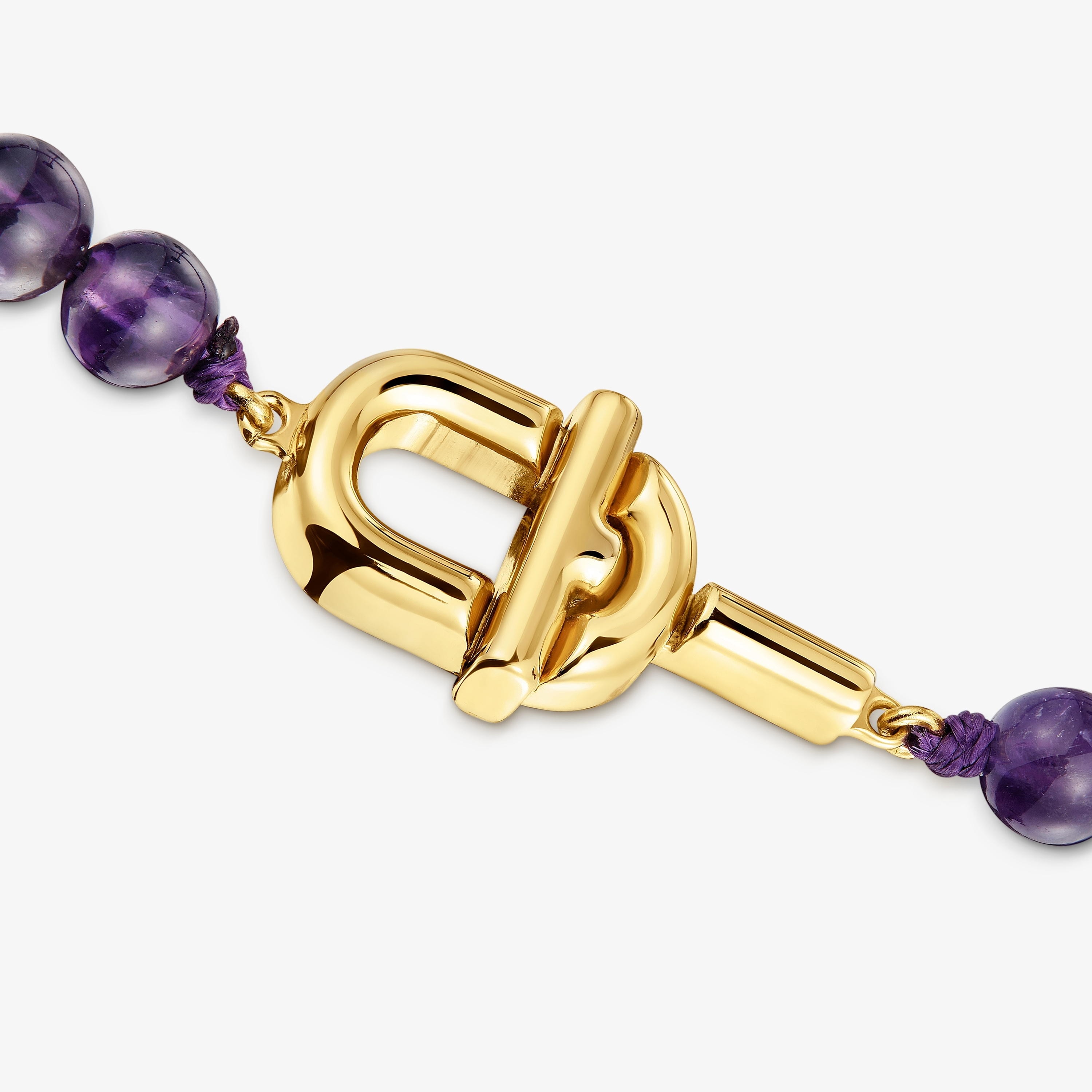 TOUS MANIFESTO Necklace with 18K gold vermeil with amethyst