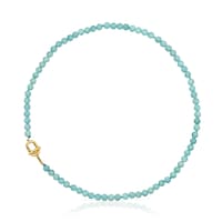 TOUS MANIFESTO Necklace with 18kt gold plating over silver with amazonite