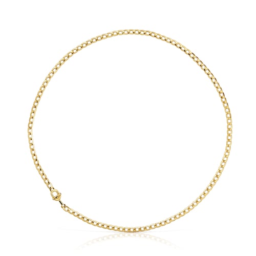 Gargantilla barbada con baño de oro 18 kt sobre plata TOUS MANIFESTO