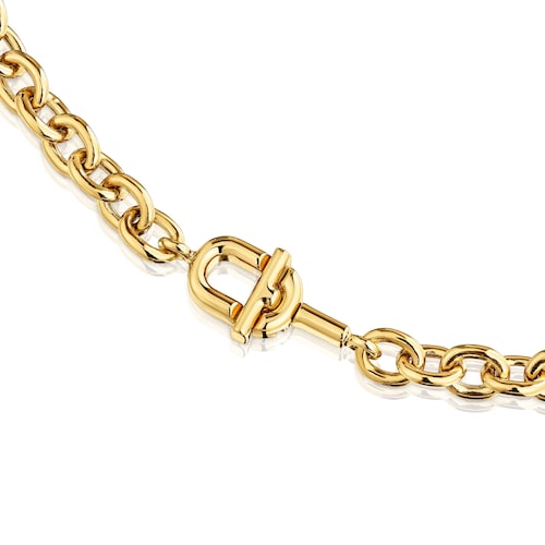 Gargantilla cadena con baño de oro 18 kt sobre plata TOUS MANIFESTO