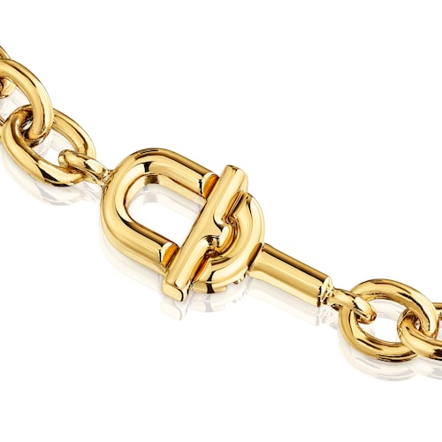Gargantilla cadena con baño de oro 18 kt sobre plata TOUS MANIFESTO