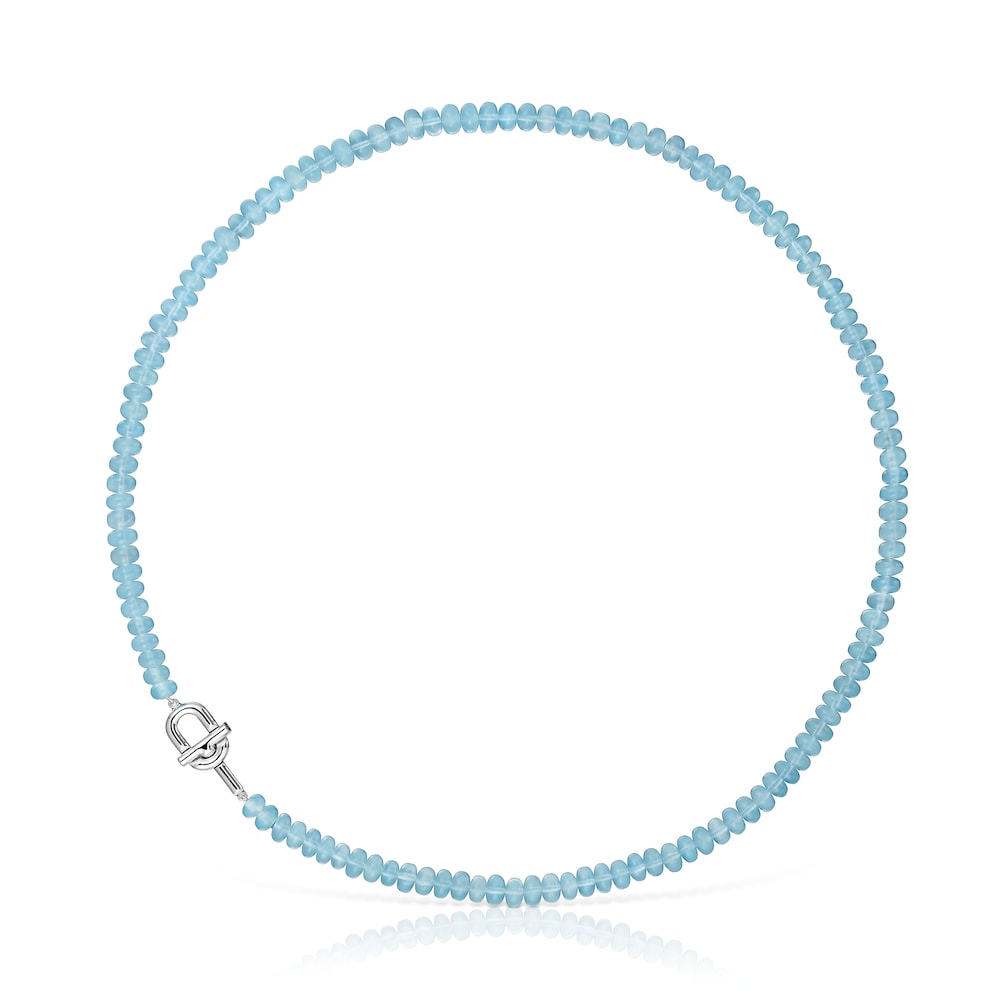 Silver Necklace with treated chalcedony TOUS MANIFESTO