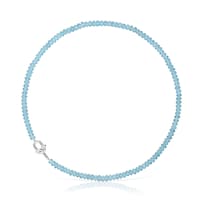 Collar de plata y calcedonia tratada azul TOUS MANIFESTO