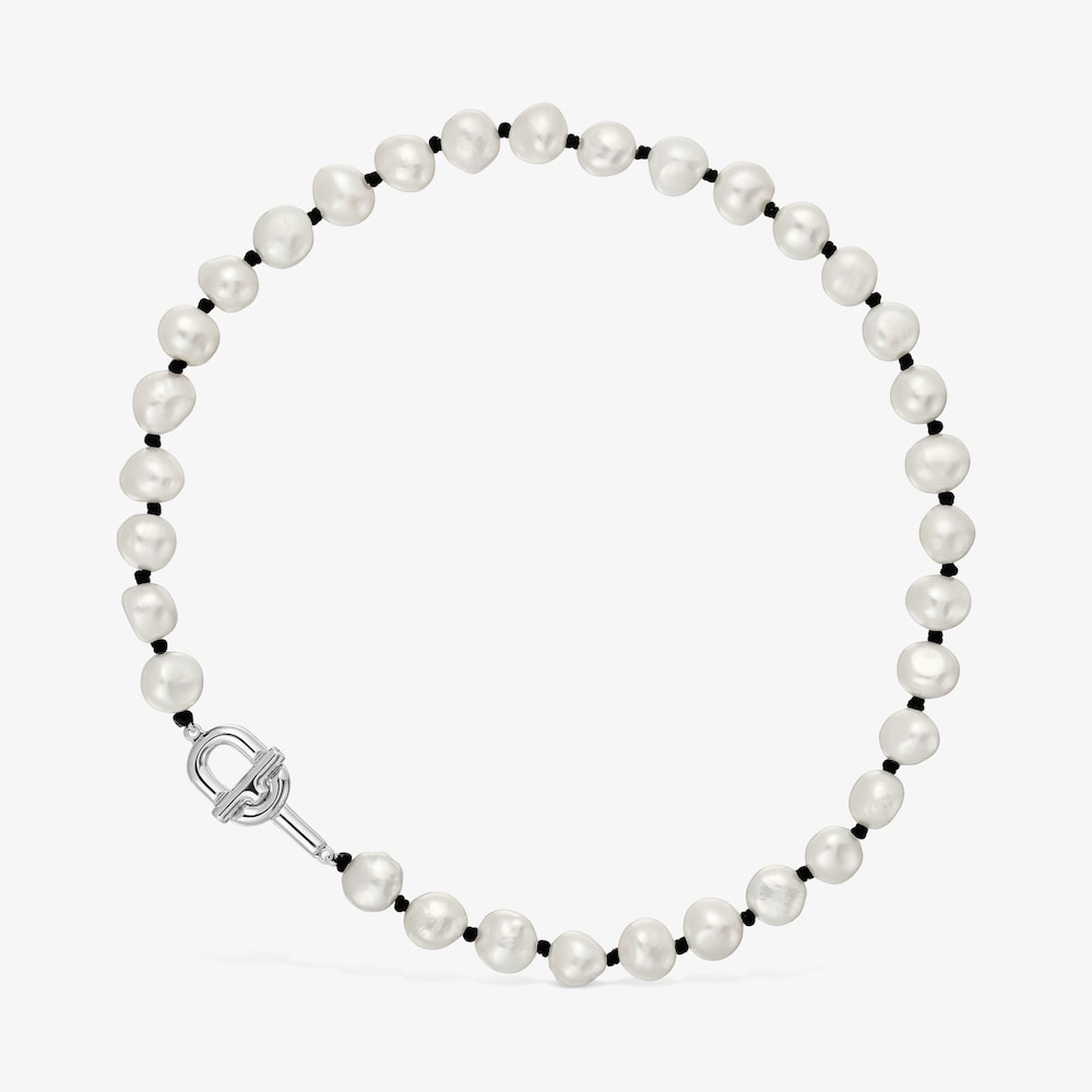 44&nbsp;cm black nylon Necklace with cultured pearls TOUS MANIFESTO