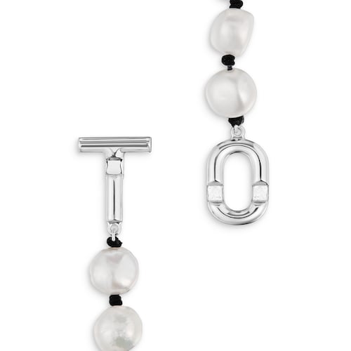 Collar de nylon negro con perlas cultivadas 44 cm TOUS MANIFESTO