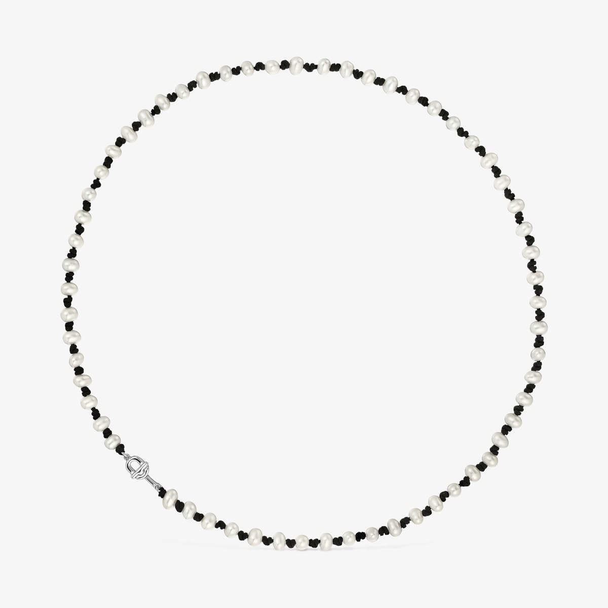 Tous - Collar De Nylon Negro Con Perlas Cultivadas 42 Cm Tous Manifesto - Negro