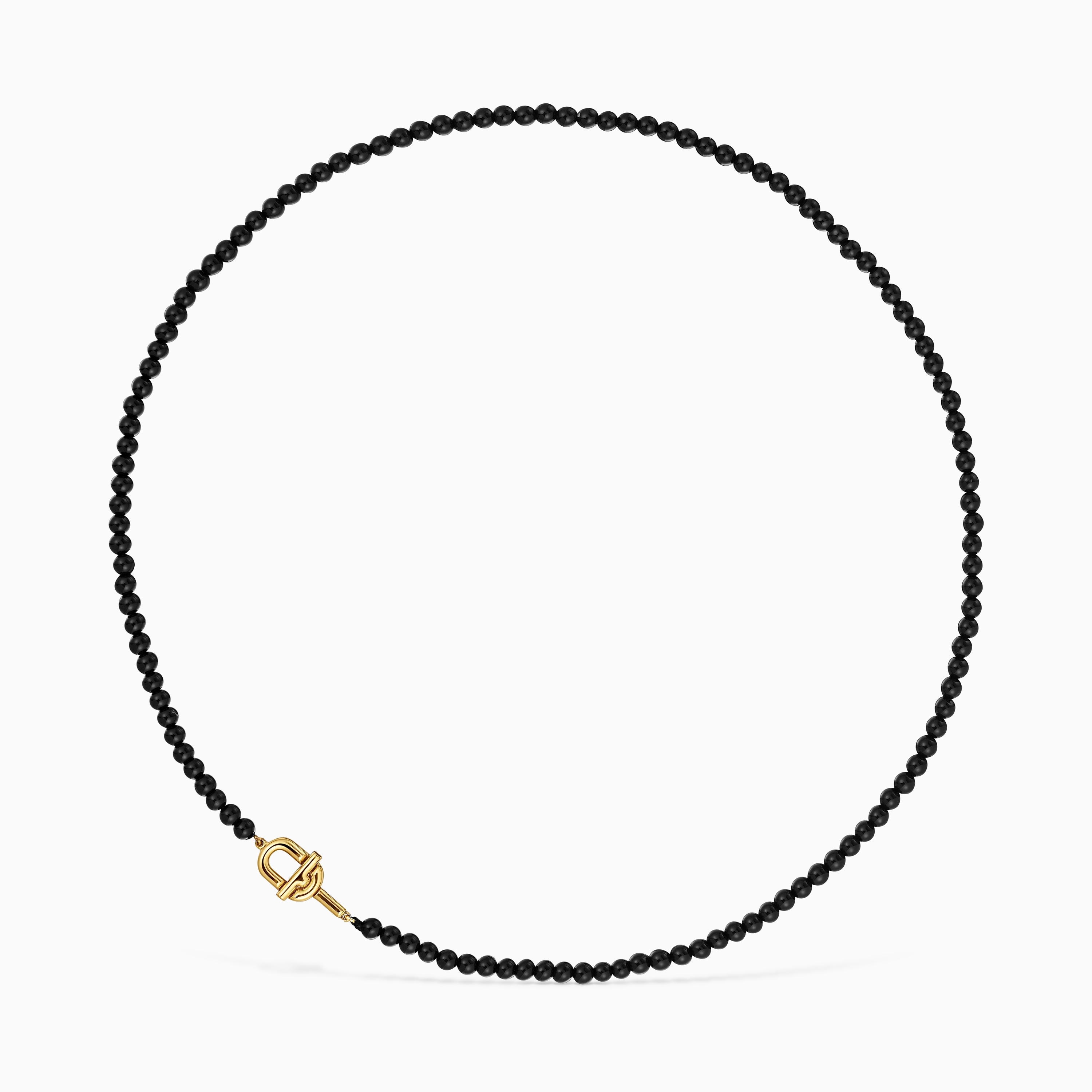 cm Necklace with 18K gold vermeil and onyx TOUS MANIFESTO