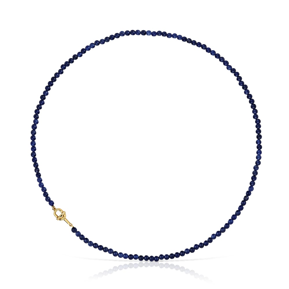Necklace with 18kt gold plating over silver with sodalite TOUS MANIFESTO