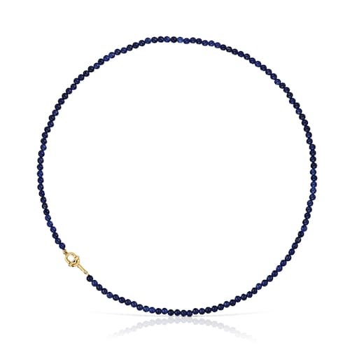 Collar con baño de oro 18 kt sobre plata y sodalita TOUS MANIFESTO